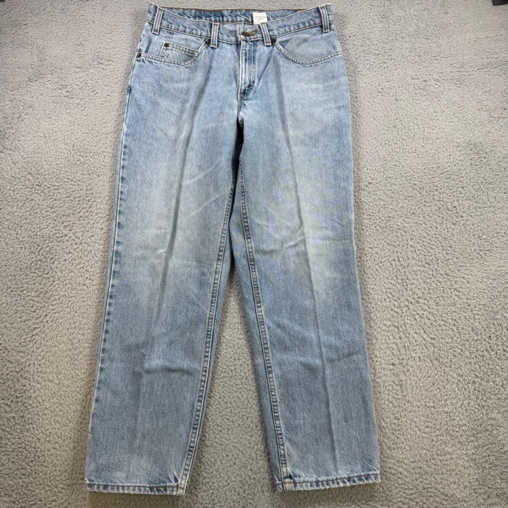 Vintage Levis 550 Orange Tab Made in USA Relaxed Fit Jeans Light Wash 34x27